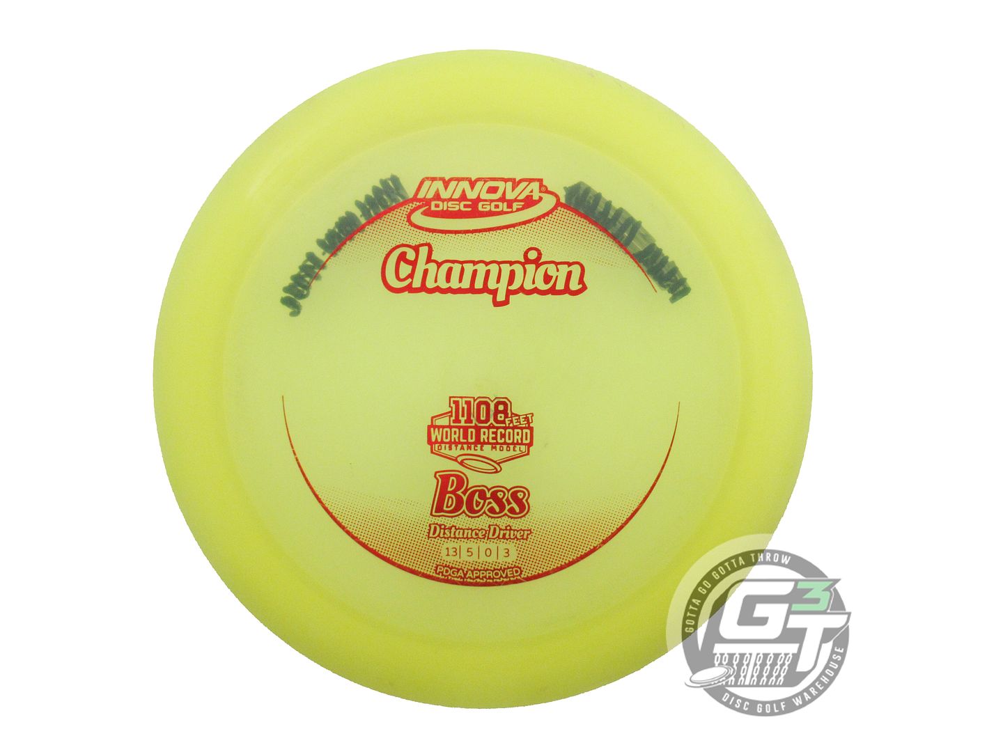 USED Innova Champion Boss 171g Yellow Red Foil Distance Driver Golf Disc