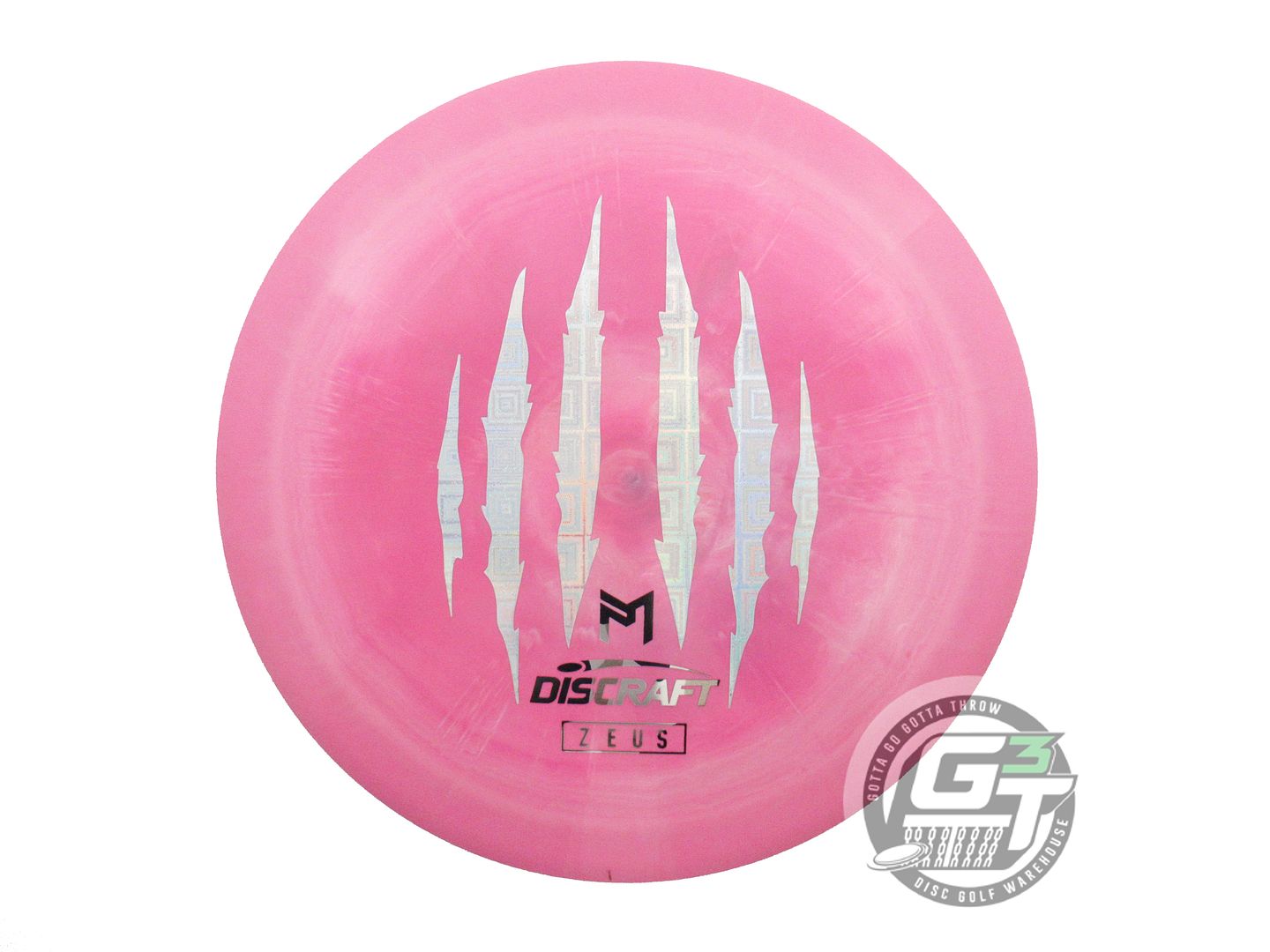 NOS Discraft [McBETH] 6X CLAW ESP Zeus 175g Pink Square Holo Foil Driver Disc
