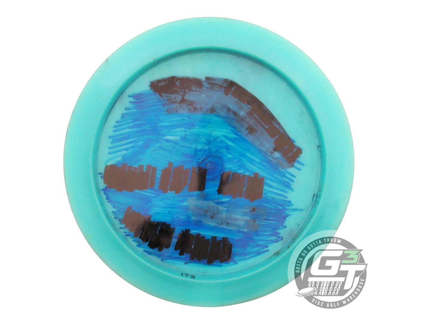 USED Discraft [McBETH] ESP Zeus 173g Aqua Gold Glitter Foil Driver Golf Disc