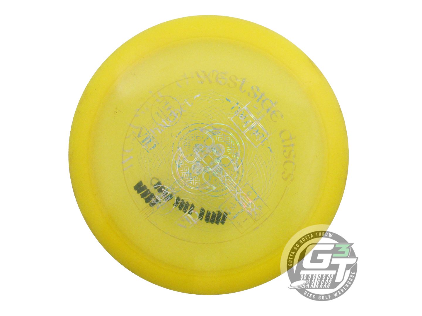 USED Westside Discs X-OUT VIP Hatchet 168g Yellow Fairway Driver Golf Disc