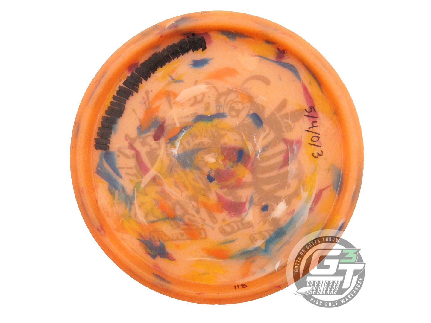 USED Discraft Jawbreaker Lightweight Buzzz 118g Orange Gold Foil Midrange Disc
