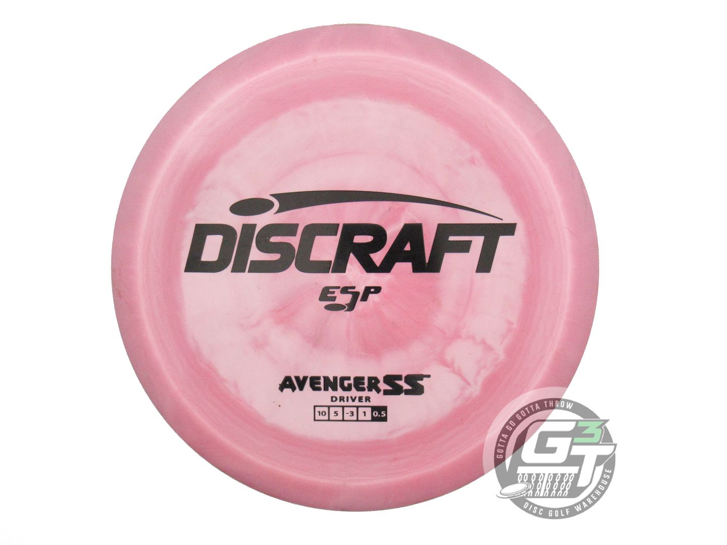 USED Discraft ESP Avenger SS 163g Pink Black Stamp Distance Driver Golf Disc
