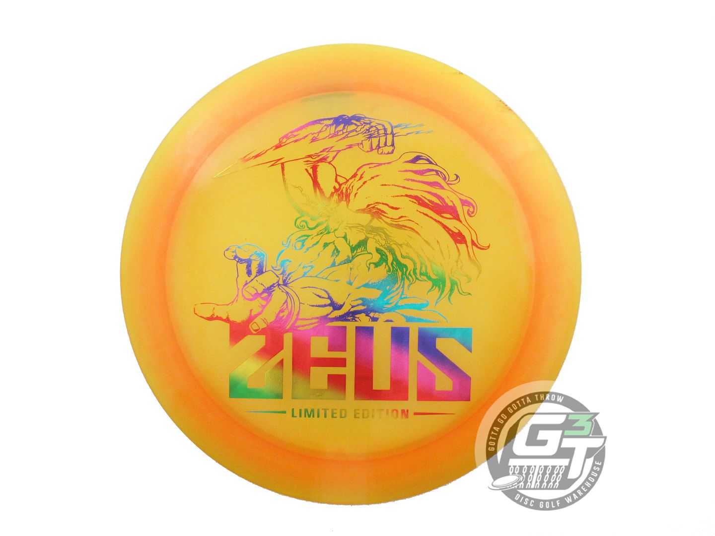 USED Discraft [McBETH] ColorShift Z Zeus 175g Orange-Yellow Driver Golf Disc