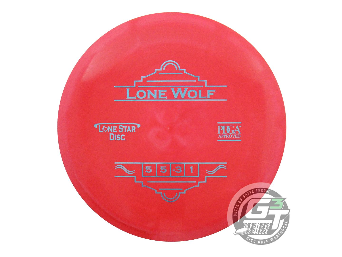USED Lone Star Bravo Lone Wolf 176g Red Blue Foil Midrange Golf Disc
