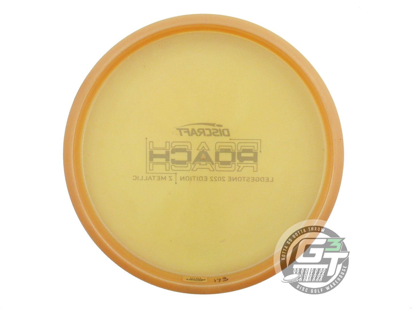 USED Discraft [LEDGESTONE] Metallic Z Roach 173g Marigold Red Foil Putter Disc