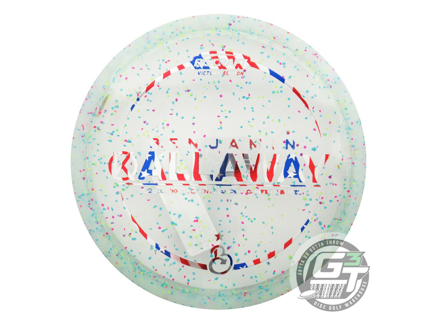 Discraft Limited Edition Victory Edition 2025 Krokhol Open Champion Ben Callaway Confetti Elite Z Buzzz Midrange Golf Disc (Individually Listed)