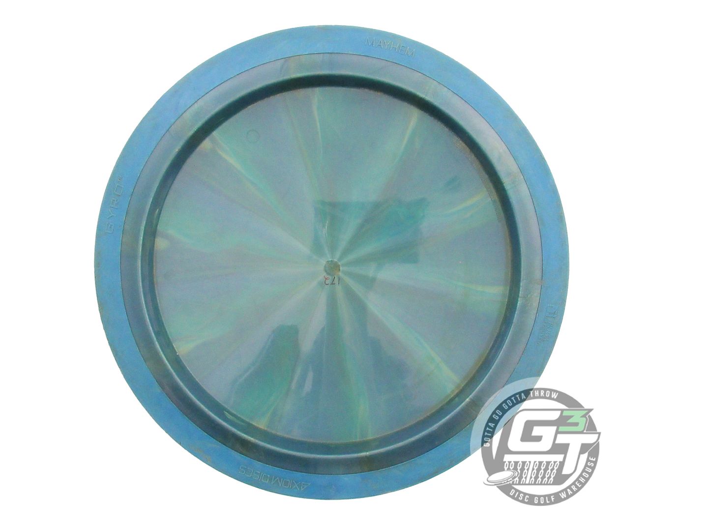 USED Axiom Discs Plasma Mayhem 172g Green-Blue Blue Rim Distance Driver Disc