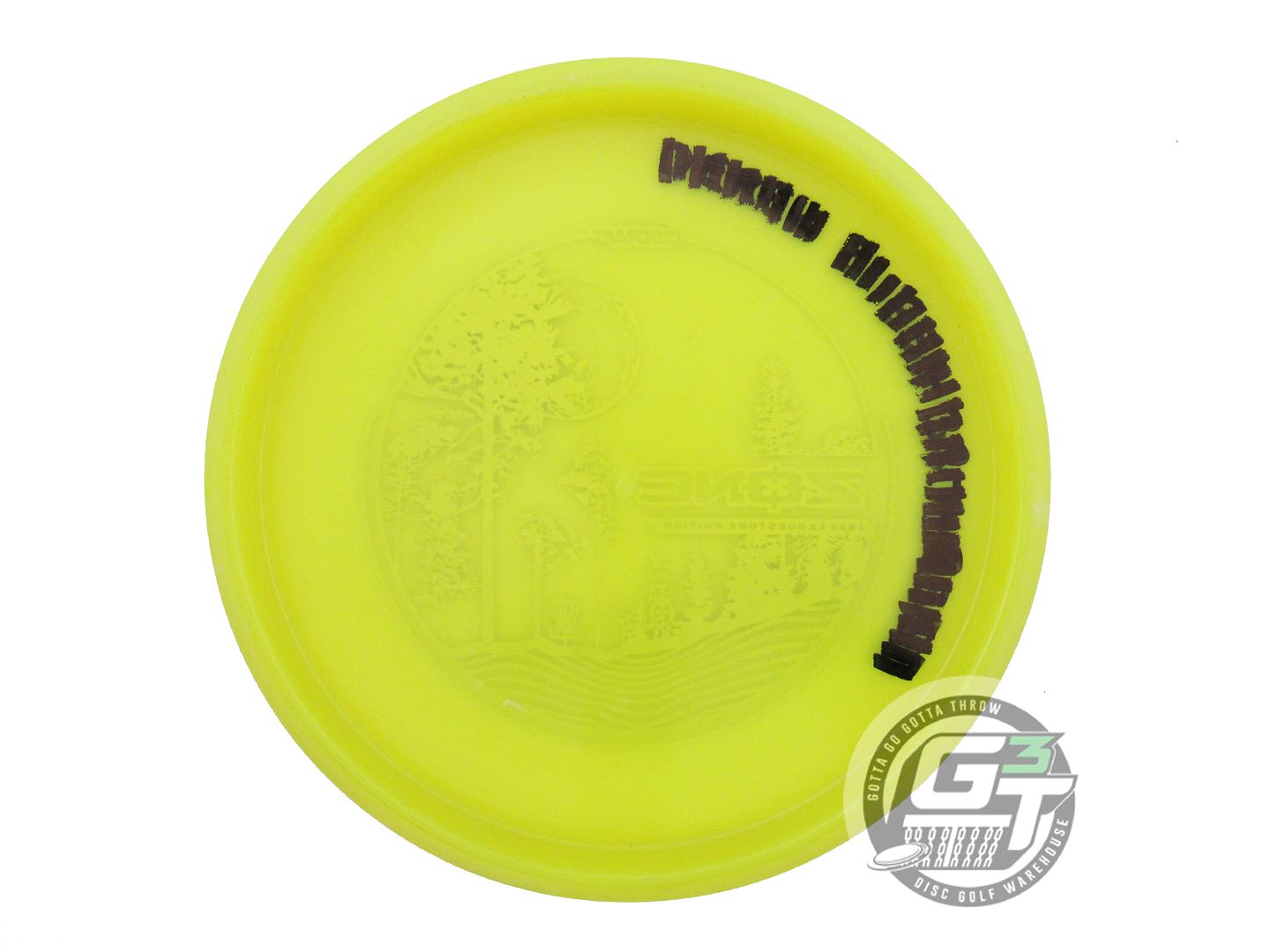 USED Discraft [LEDGESTONE] Z Glo Zone 175g Yellow Gold Holo Foil Putter Disc