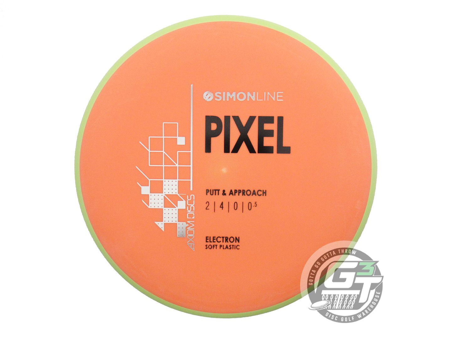 Axiom Simon Line Electron Soft Pixel [Simon Lizotte] Putter Golf Disc (Individually Listed)