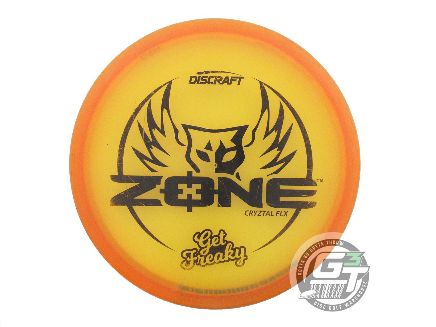 USED Discraft [SMITH] CryZtal FLX Zone 175g Orange Putter Golf Disc
