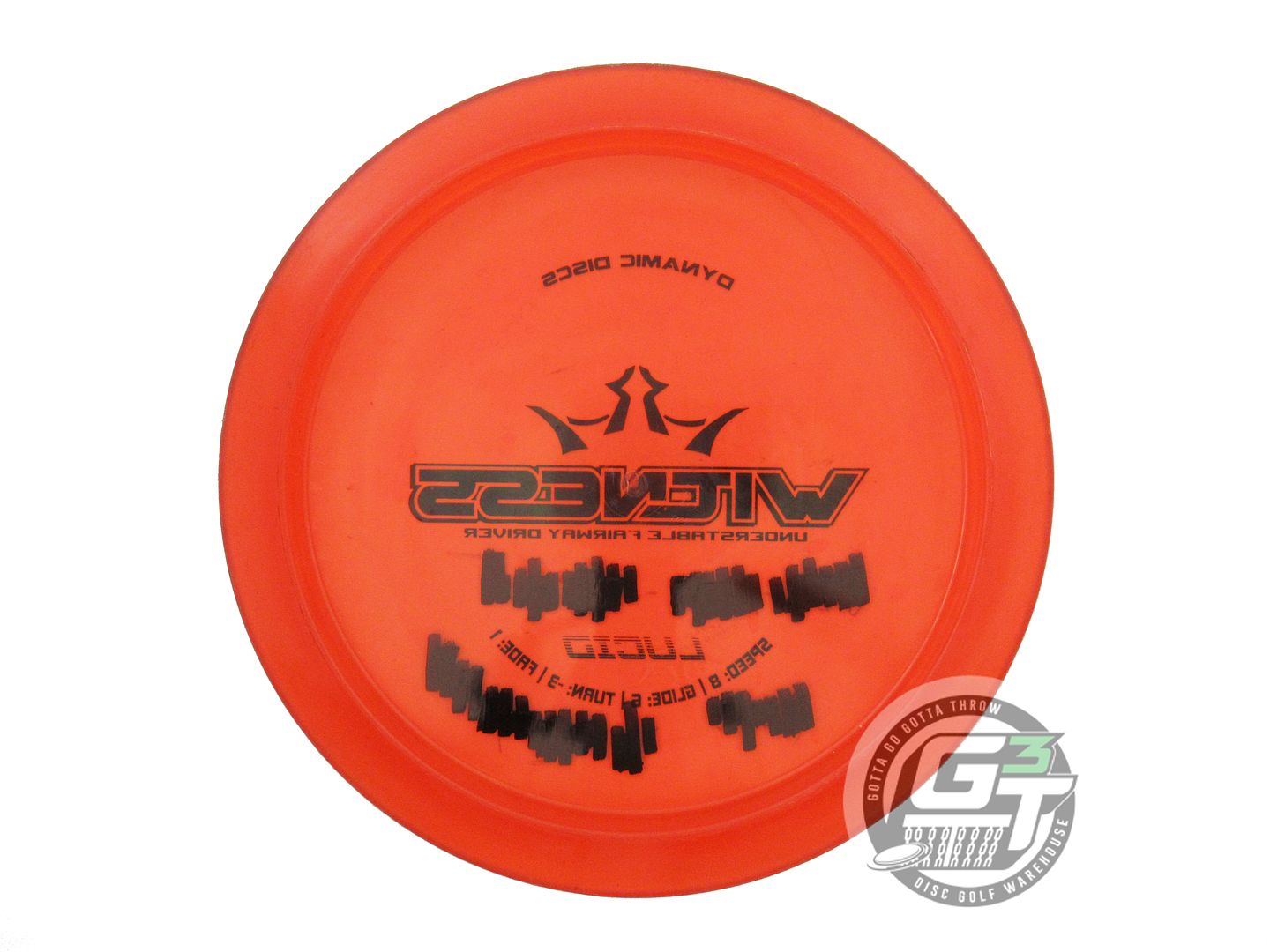 USED Dynamic Discs Lucid Witness 169g Red Black Stamp Fairway Driver Golf Disc