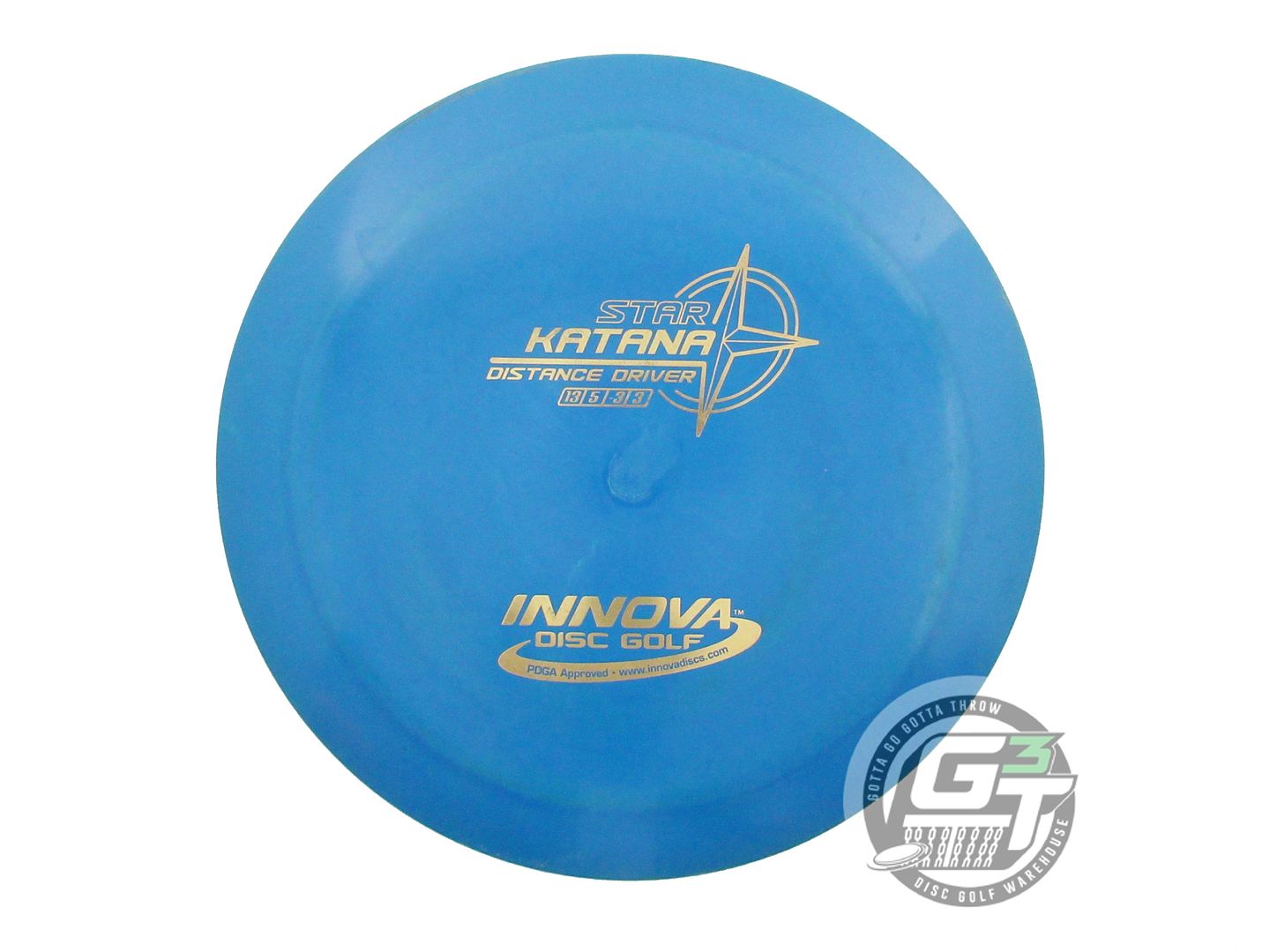 USED Innova Star Katana 169g Blue Gold Foil Distance Driver Golf Disc