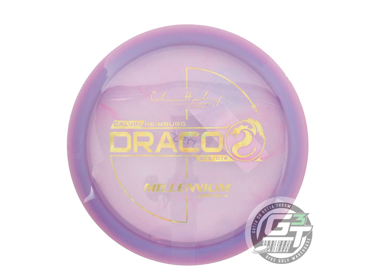 Millennium Calvin Heimburg Signature Flat Top Quantum Draco Distance Driver Golf Disc (Individually Listed)