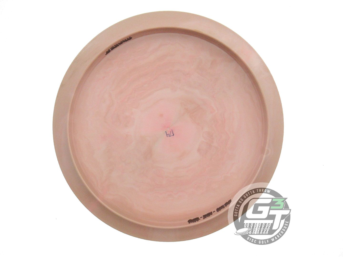 USED Birdie Disc Golf Supply FIRST RUN Swirly Strike 174g Tan-Pink Driver Disc