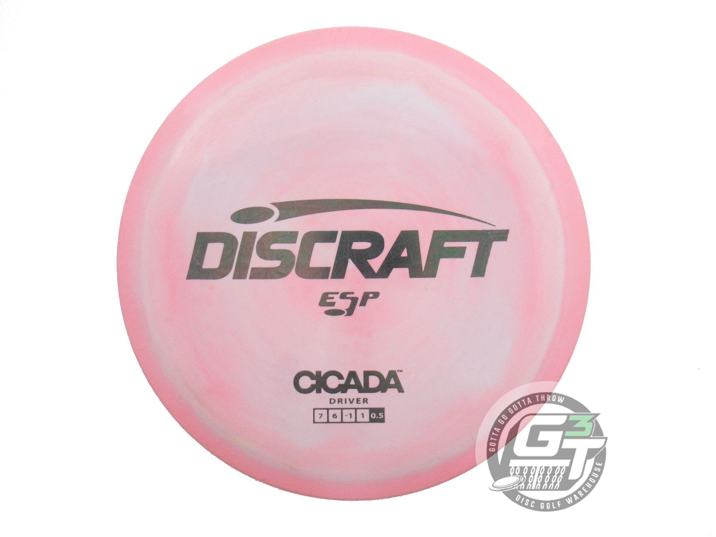 USED Discraft ESP Cicada 155g Pink-Lilac Black Foil Fairway Driver Golf Disc
