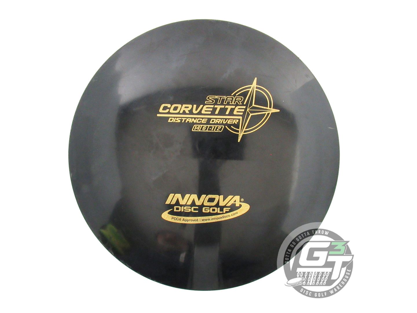 USED Innova Star Corvette 176g Black Gold Foil Distance Driver Golf Disc