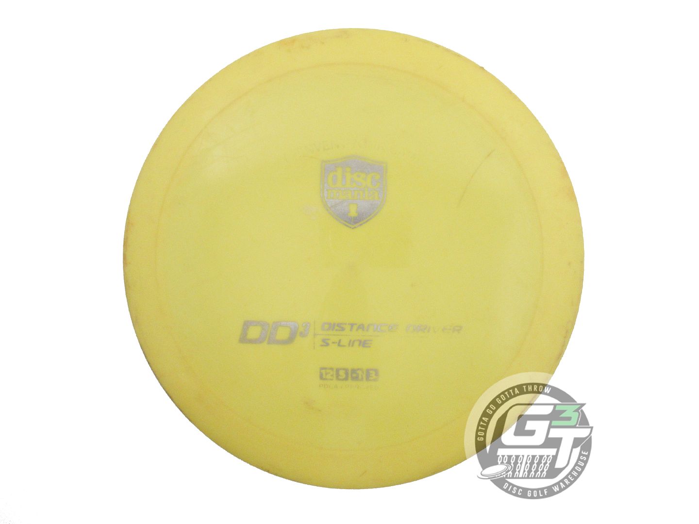 USED DiscMania S-Line DD3 175g Yellow Silver Foil Distance Driver Golf Disc