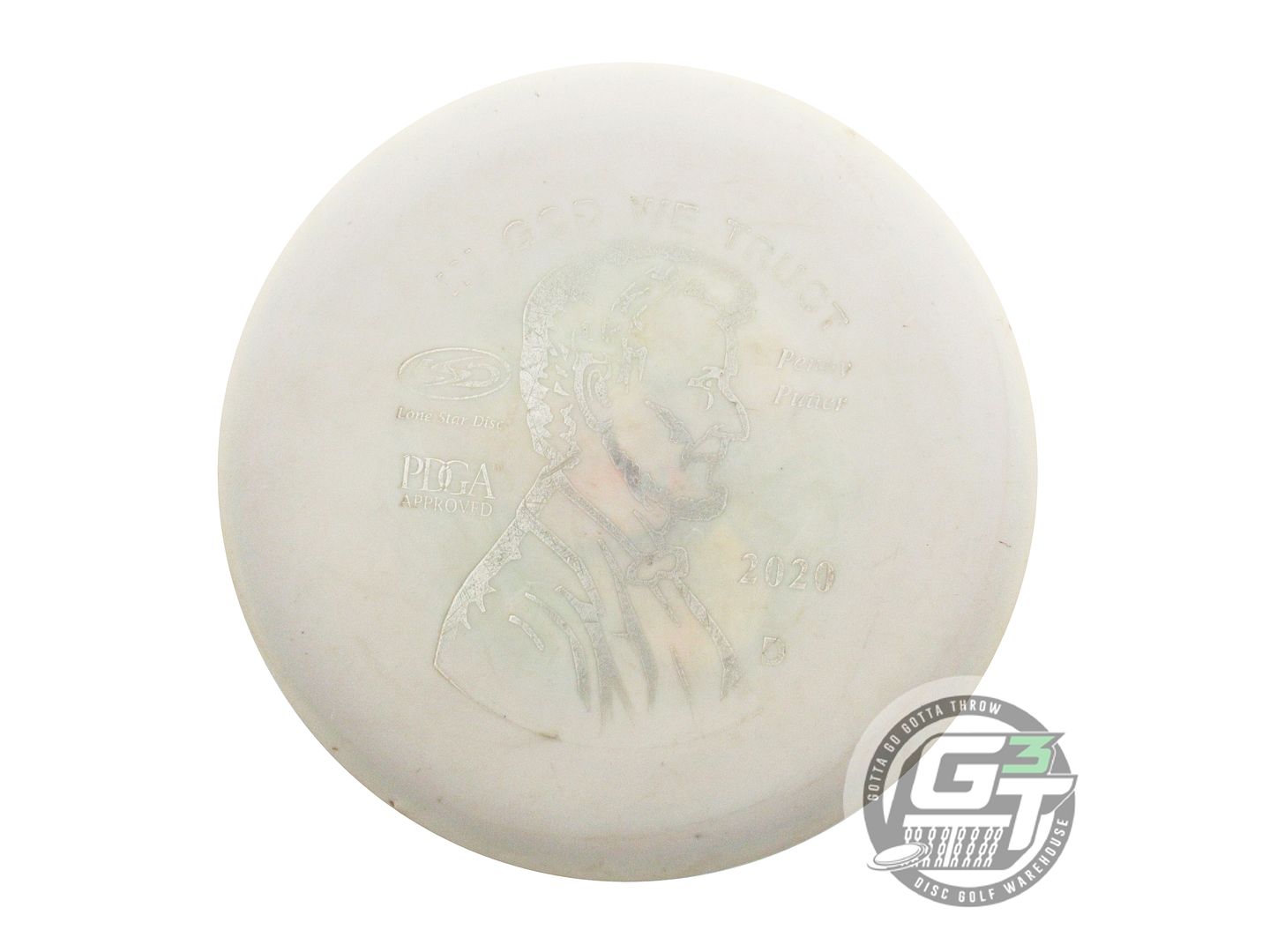 USED Lone Star [ARTIST] Victor 1 Penny 173g White Silver Foil A Putter Golf Disc