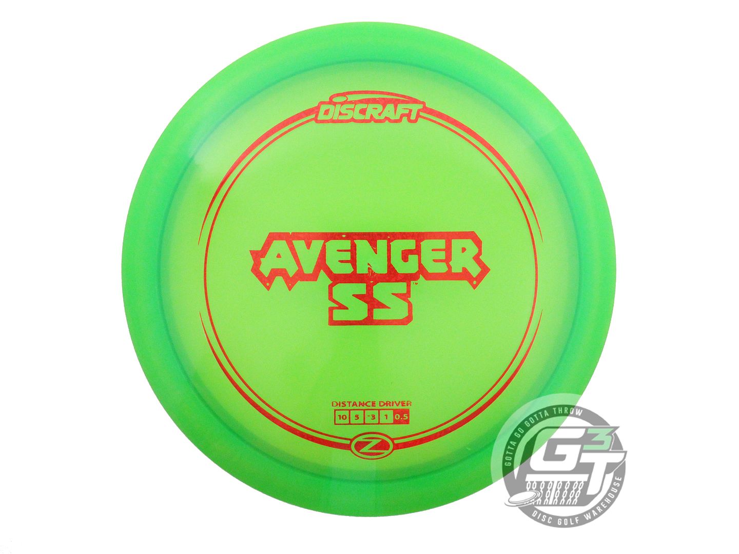 NOS Discraft X-OUT Z Avenger SS 175g Green Distance Driver Golf Disc