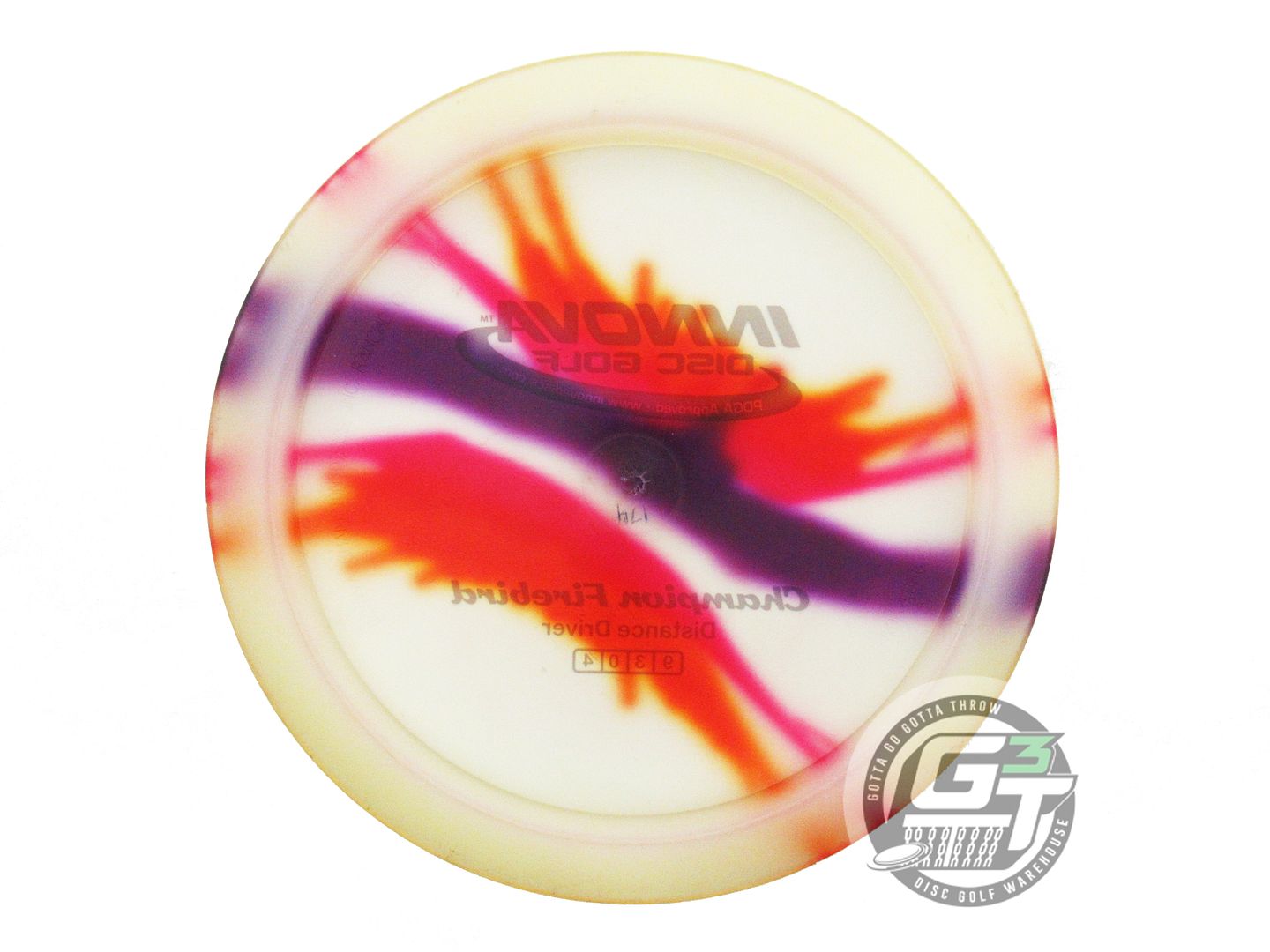 USED Innova I-DYE Champion Firebird 174g Butterfly Distance Driver Golf Disc