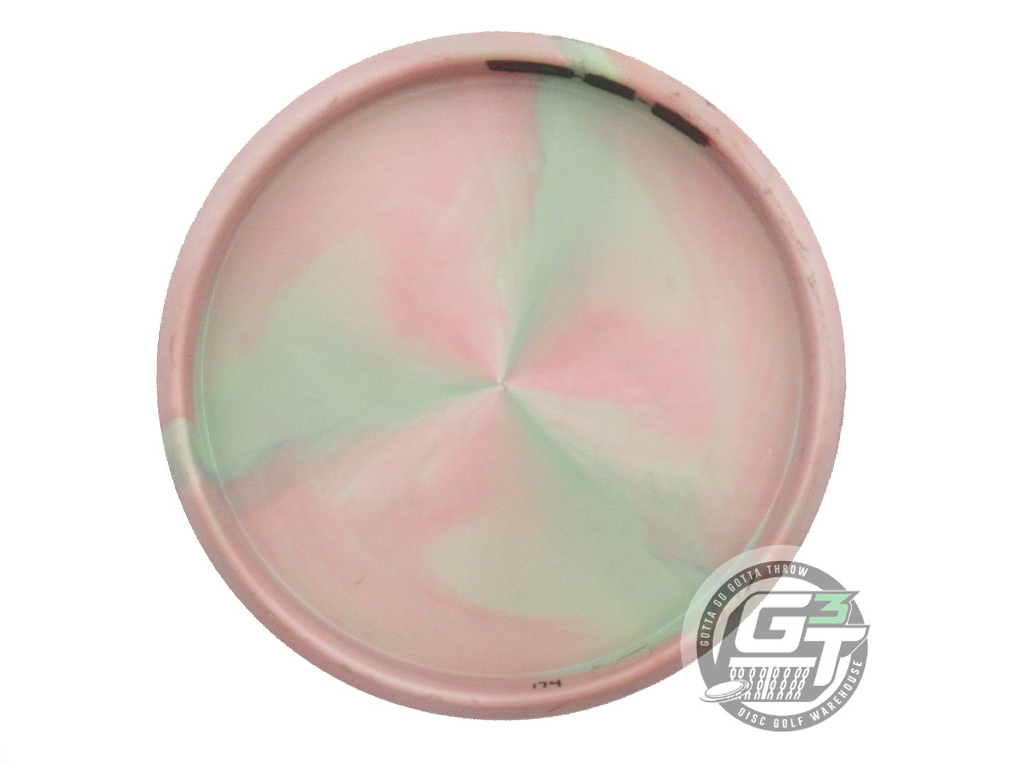 USED Discraft [HAMMES] ESP Zone 174g Pink-Lime Black Stamp Putter Golf Disc