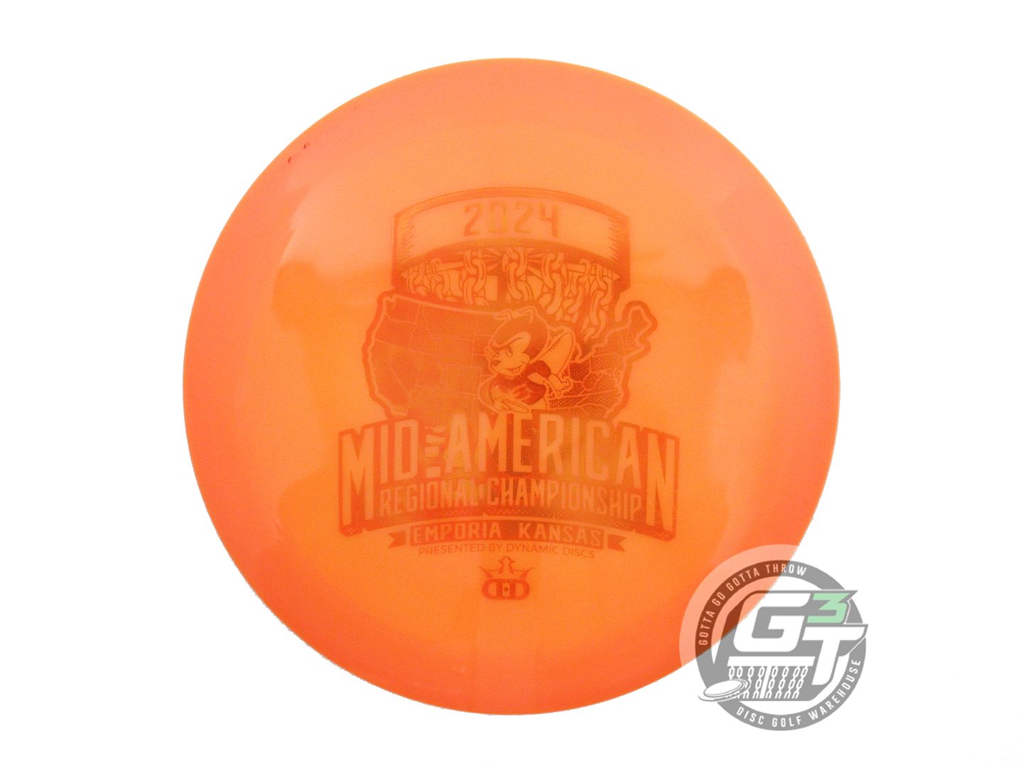 USED Dynamic Discs Lucid Raider 174g Orange Orange Foil Distance Driver Disc