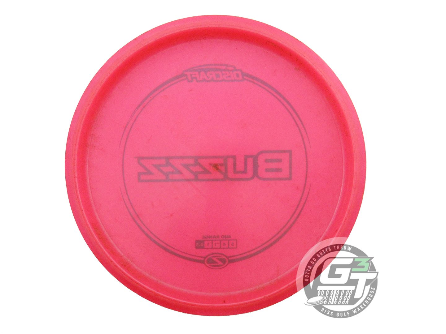 USED Discraft Z Buzzz 176g Pink Black Stamp Midrange Golf Disc