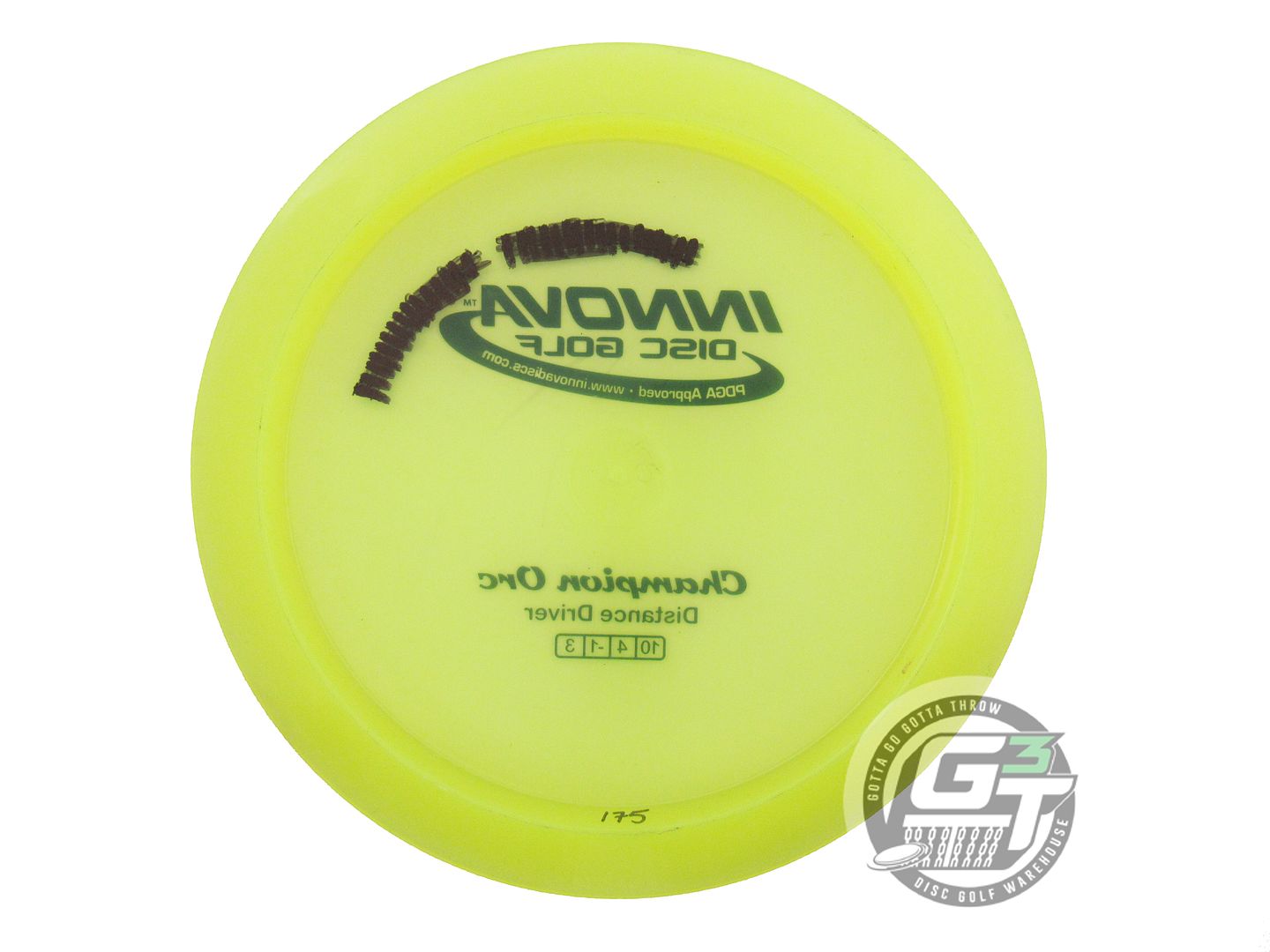 USED Innova Champion Orc 175g Yellow Black Stamp Distance Driver Golf Disc