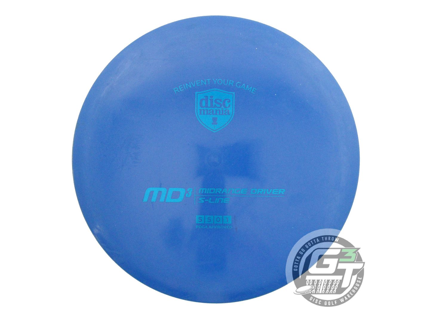USED DiscMania S-Line MD3 177g Blue Blue Foil Midrange Golf Disc