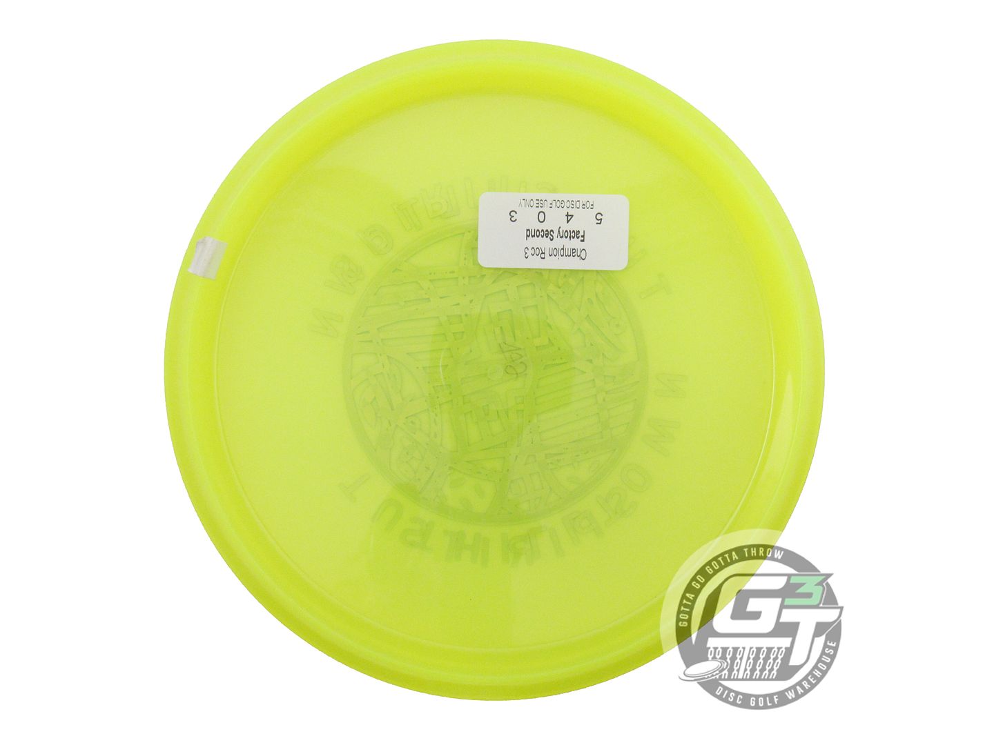 NOS Innova X-OUT Champion Roc3 172g Yellow Midrange Golf Disc
