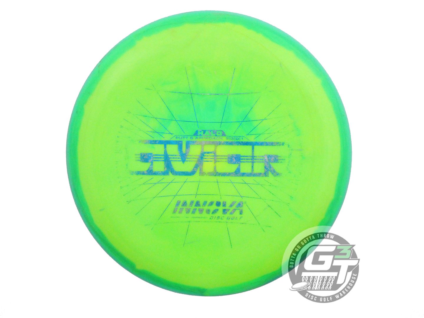 USED Innova Halo Star Aviar 175g Teal-Yellow Putter Golf Disc