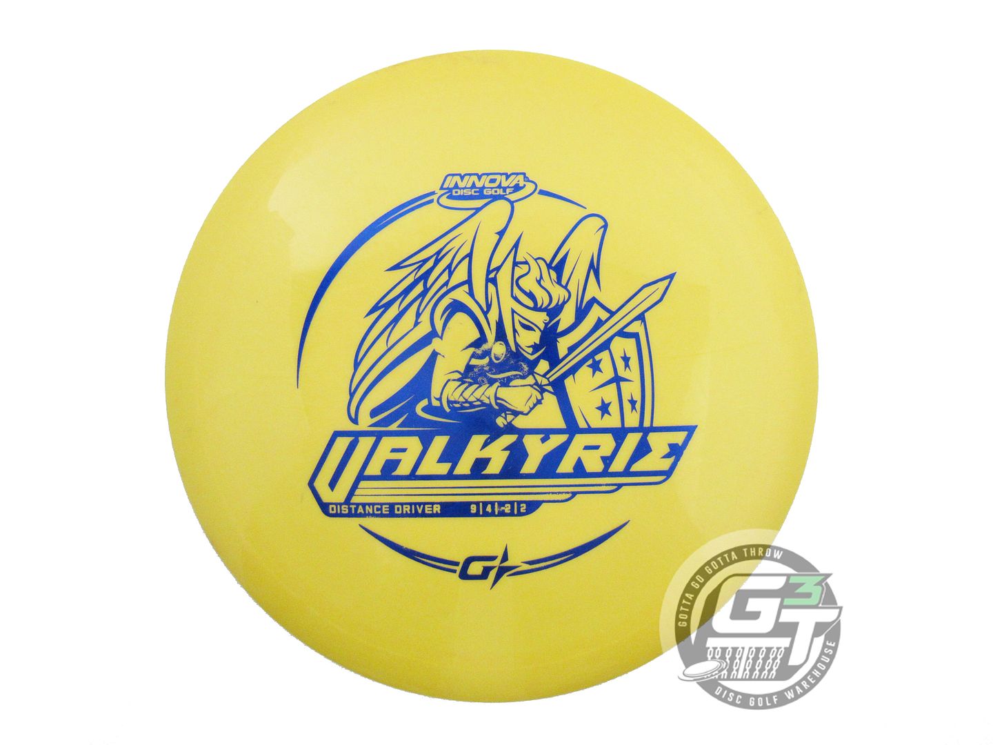 USED Innova GStar Valkyrie 174g Yellow Blue Foil Distance Driver Golf Disc