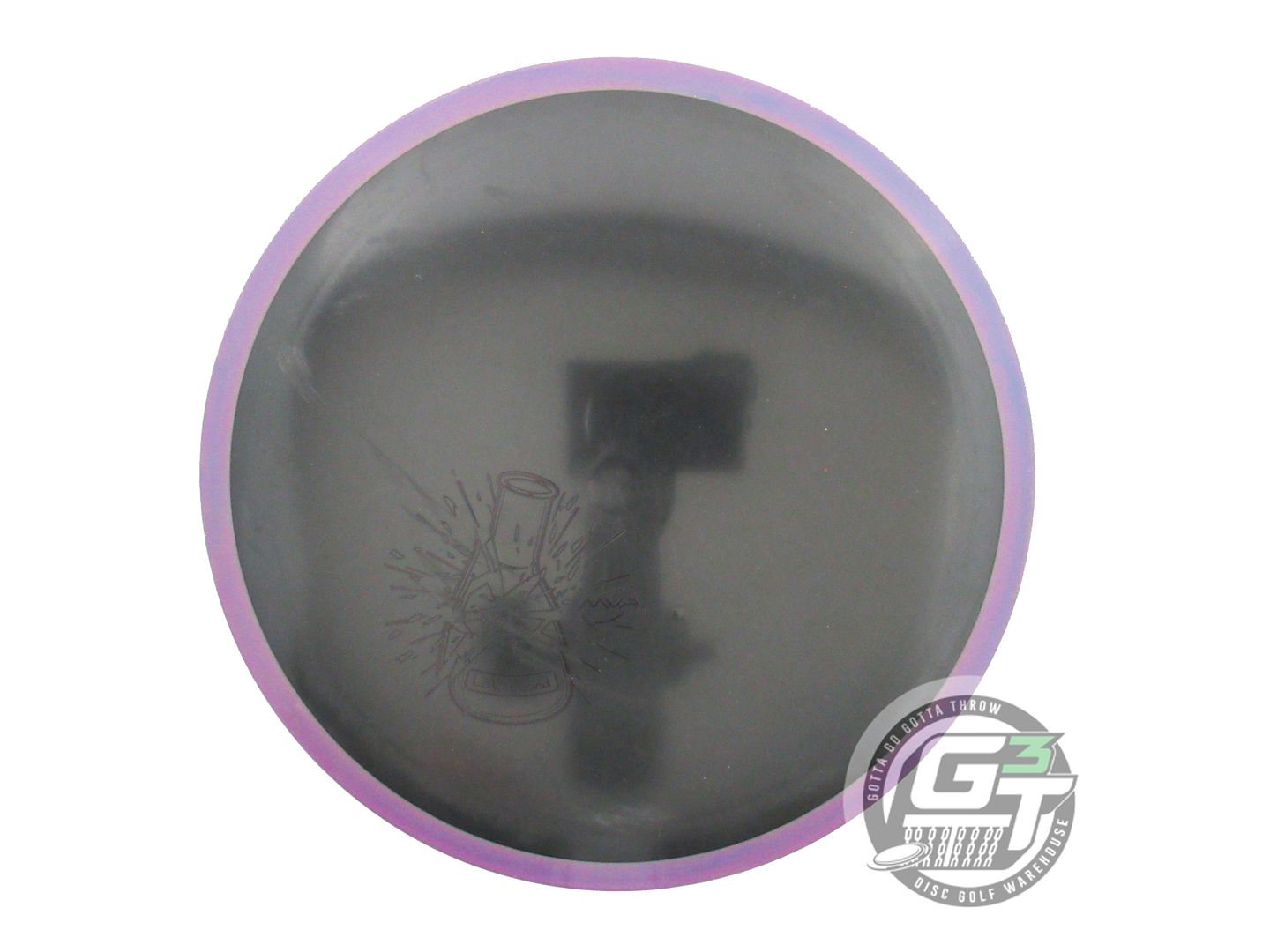 USED Axiom Discs X-OUT R2 Neutron Insanity 170g Black Purple Rim Driver Disc