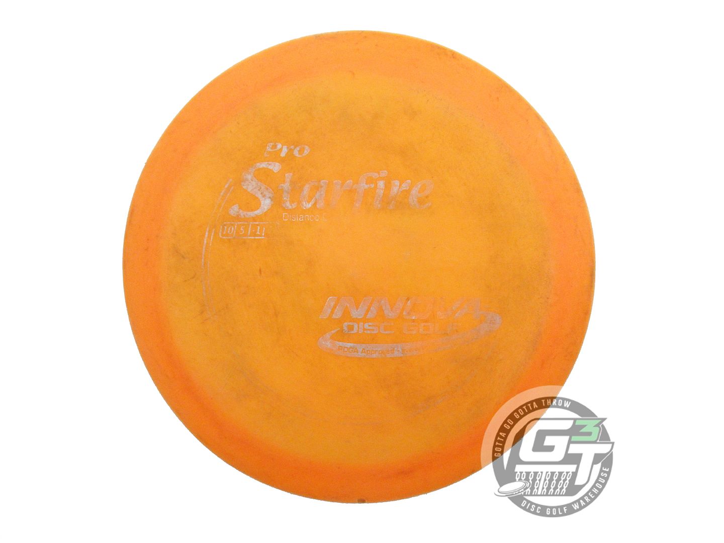 USED Innova Pro Starfire 173g Orange Silver Foil Distance Driver Golf Disc