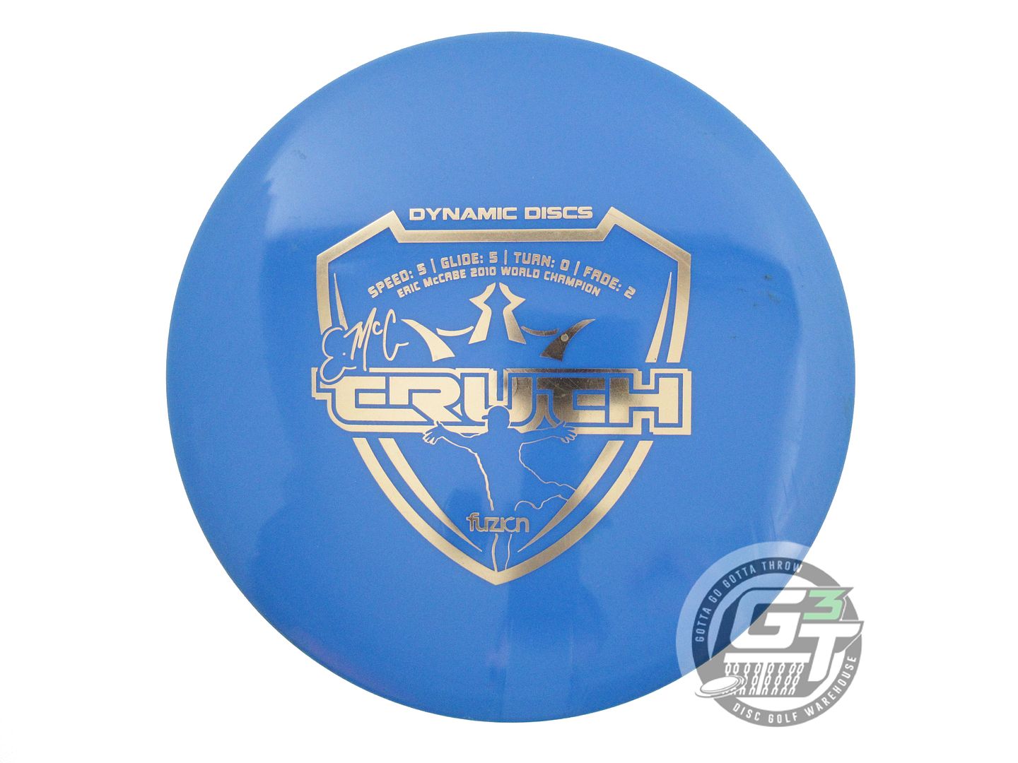 USED Dynamic Discs Fuzion EMAC Truth 177g Blue Gold Foil Midrange Golf Disc