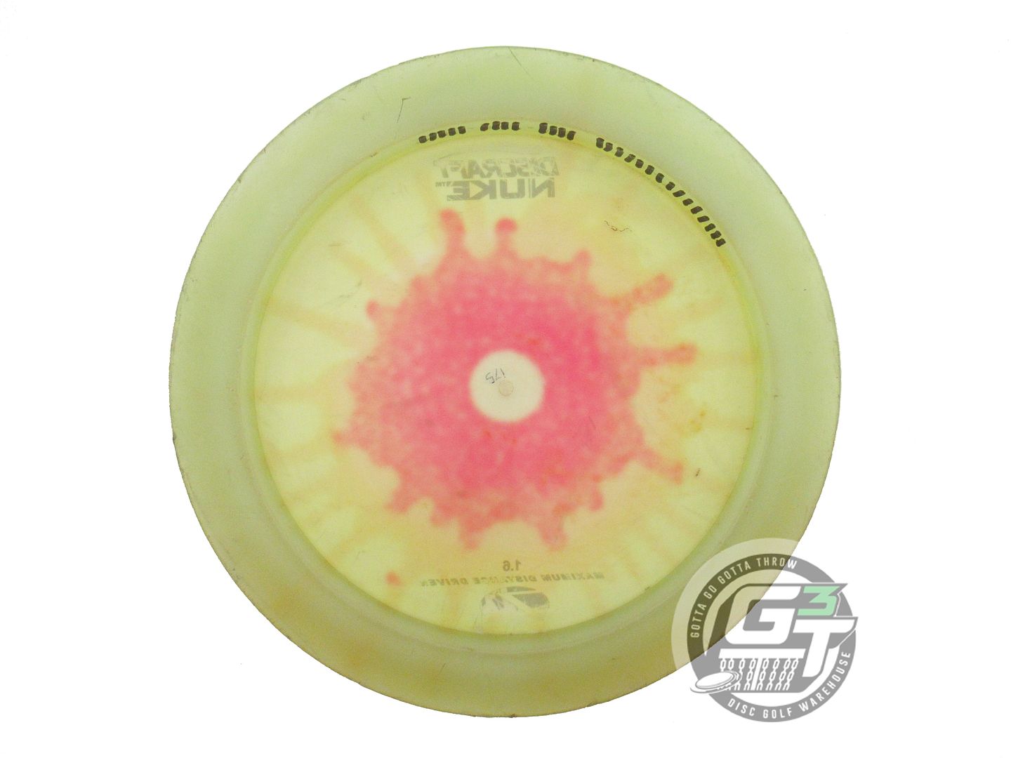 USED Discraft FlyDye Z Nuke 175g Yellow Burst Distance Driver Golf Disc