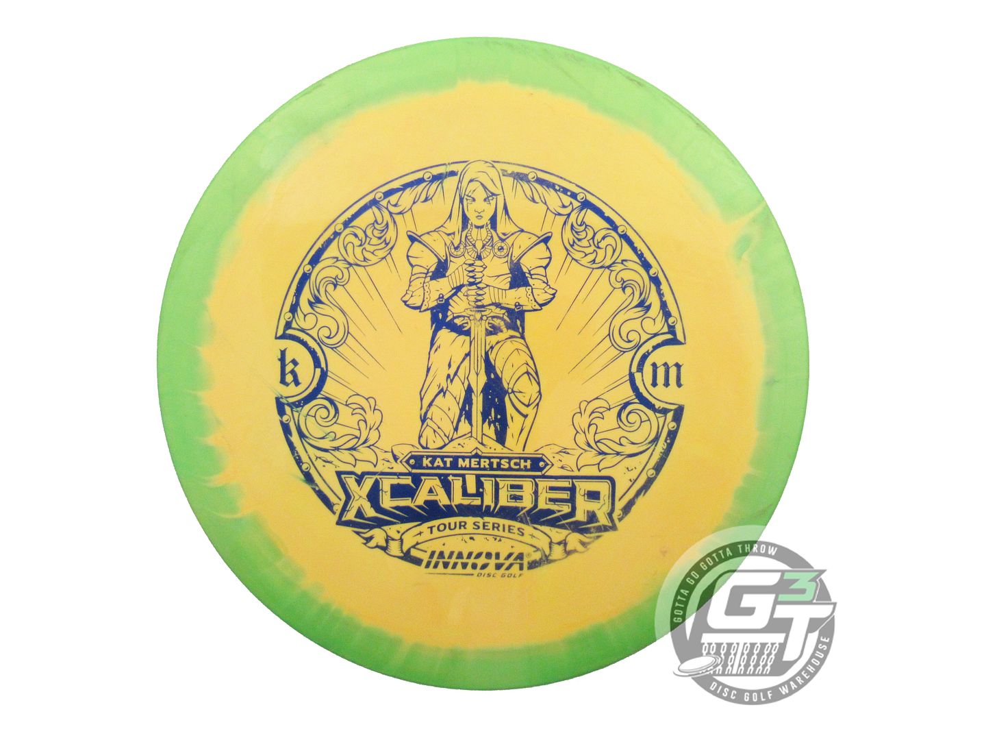 USED Innova [MERTSCH] Halo Star Xcaliber 174g Lime-Marigold Distance Driver Disc