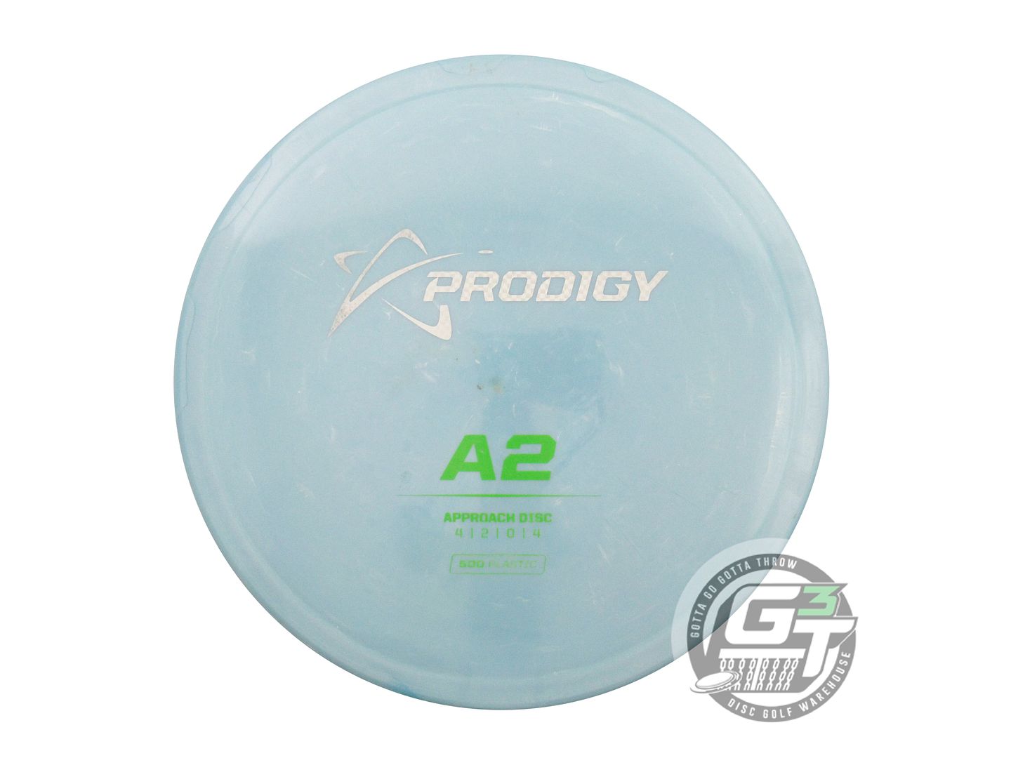 USED Prodigy Discs 500 A2 172g Sky Blue Weave & Green Stamp Midrange Golf Disc
