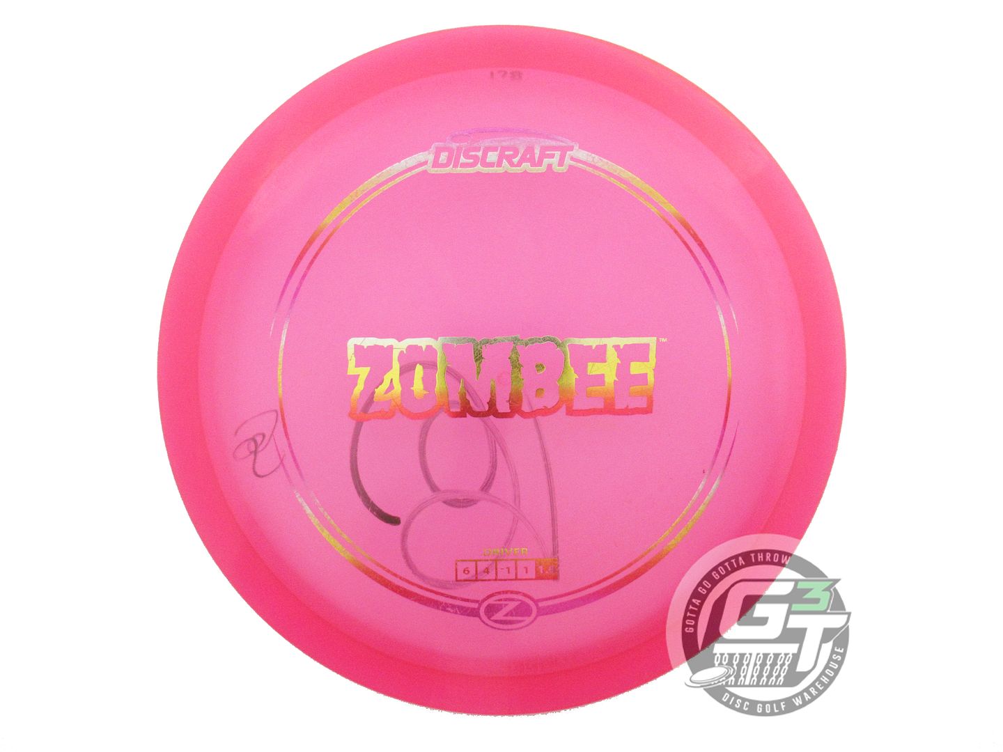 USED Discraft Z Zombee 178g Pink Sunset Foil Fairway Driver Golf Disc