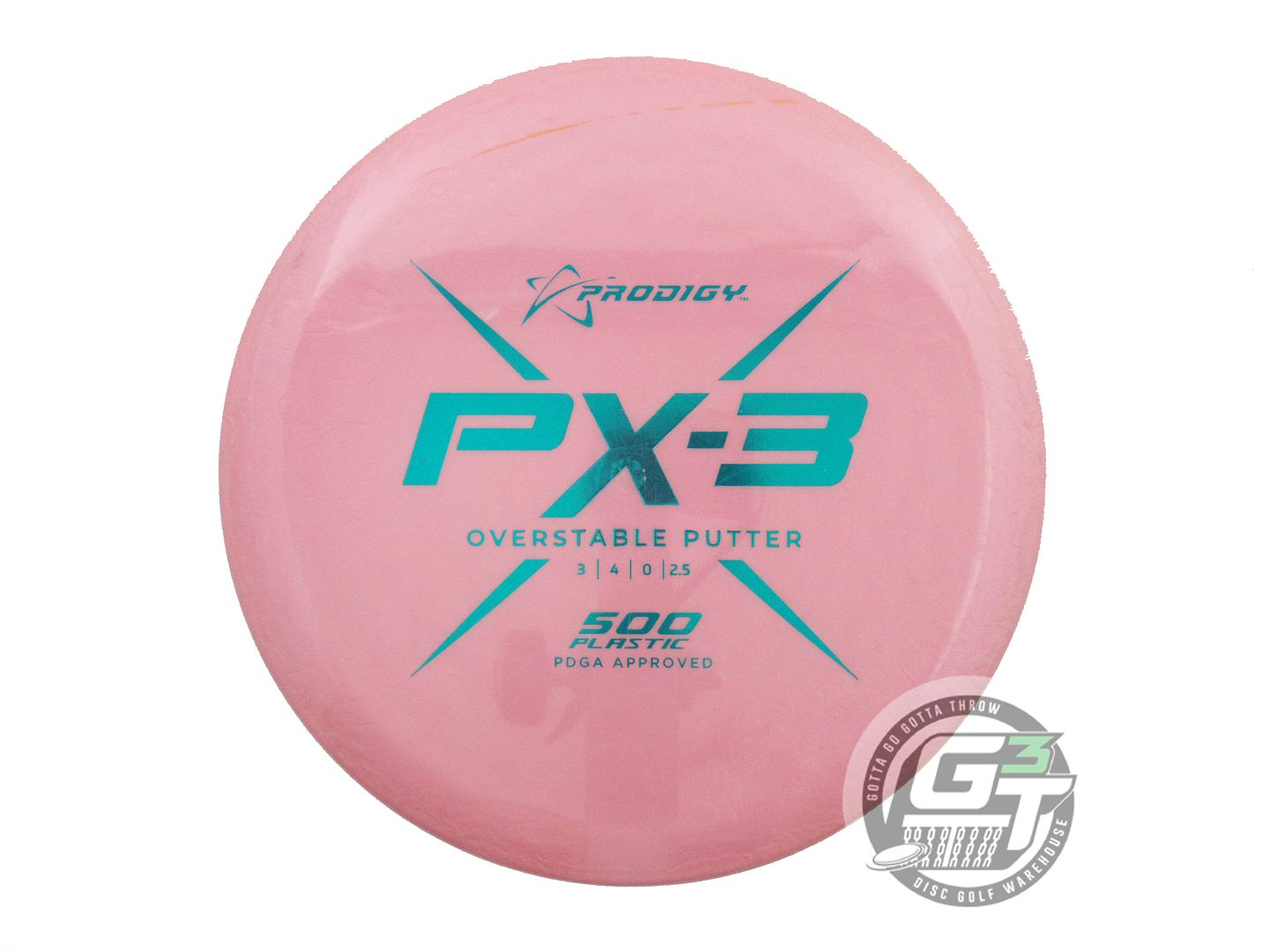 USED Prodigy Discs 500 PX3 172g Pink Teal Foil Putter Golf Disc