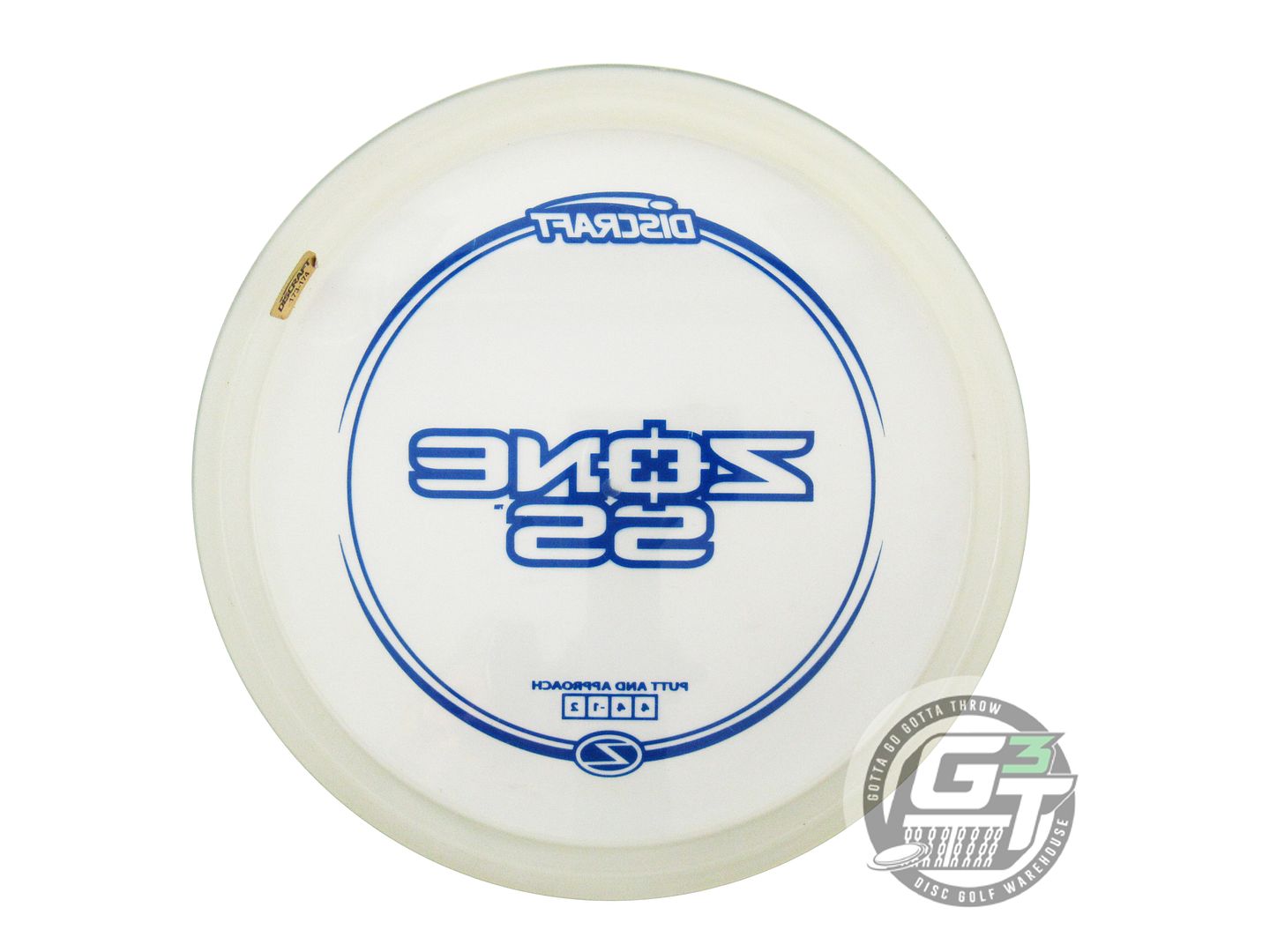USED Discraft Z Zone SS 175g Clear Blue Stamp Putter Golf Disc