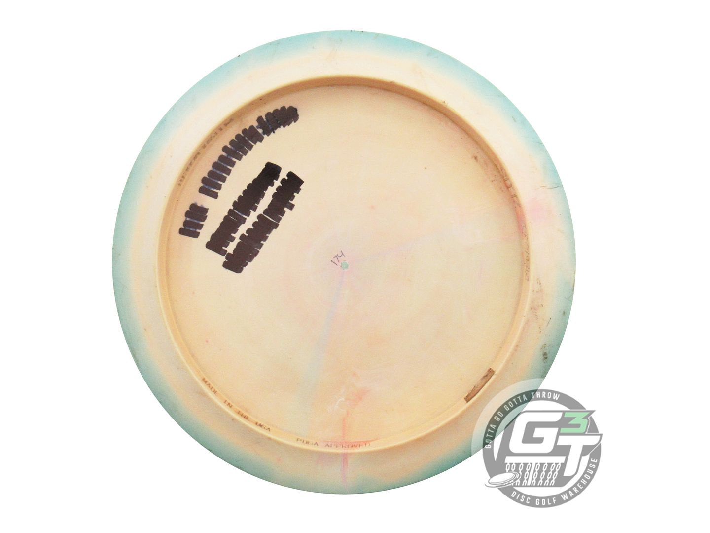 USED Discraft [McBETH] ESP Zeus 174g Peach-Seafoam Silver Flower Driver Disc