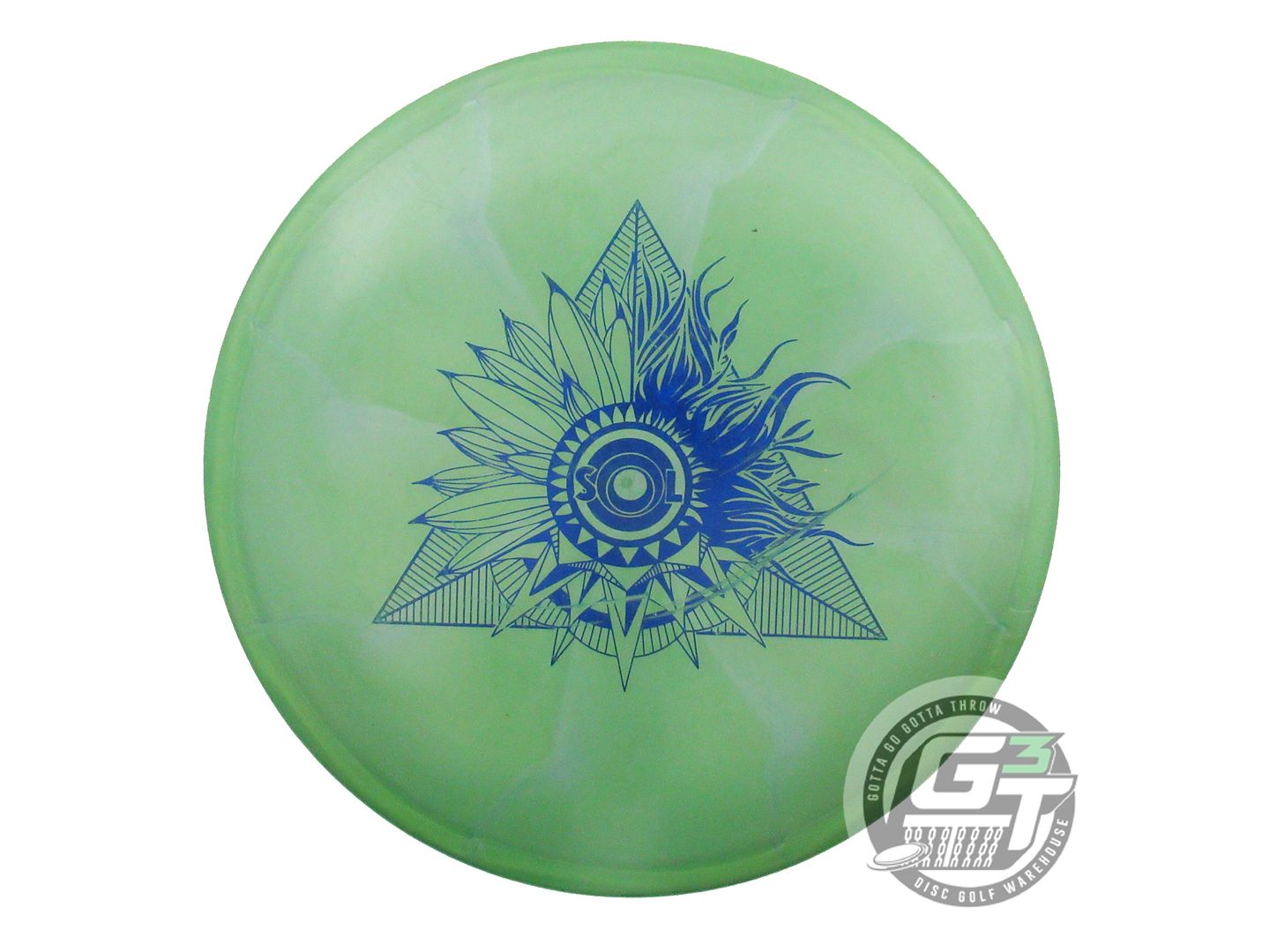 USED Discraft [PIERCE] Titanium Swirl Sol 174g Green-Gray Midrange Golf Disc