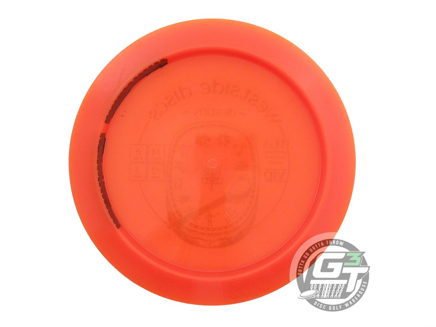 USED Westside Discs VIP Destiny 176g Orange Lime Foil Distance Driver Golf Disc
