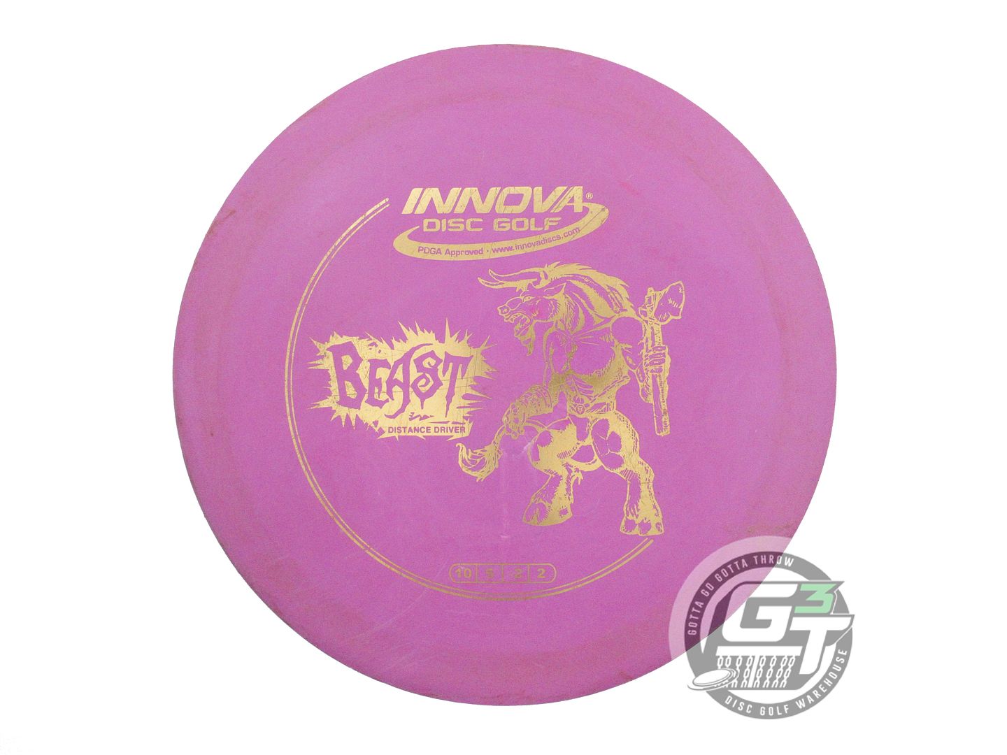USED Innova DX Beast 165g Purple Gold Foil Distance Driver Golf Disc