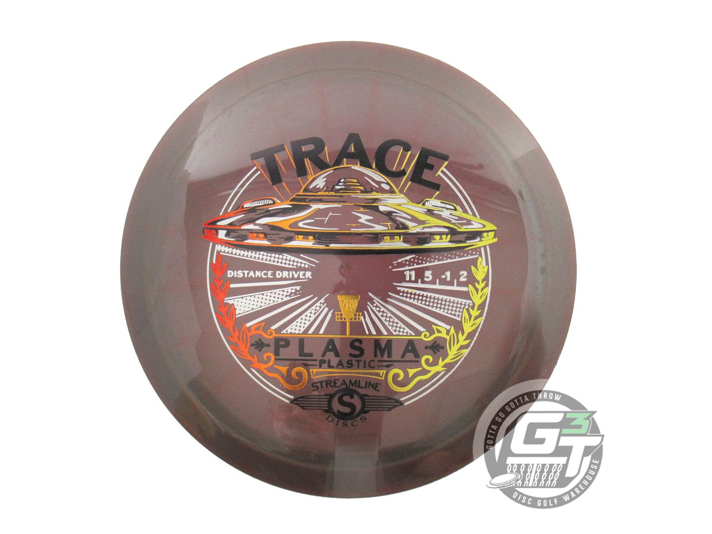 USED Streamline Discs Plasma Trace 173g Dirty Purple Distance Driver Golf Disc