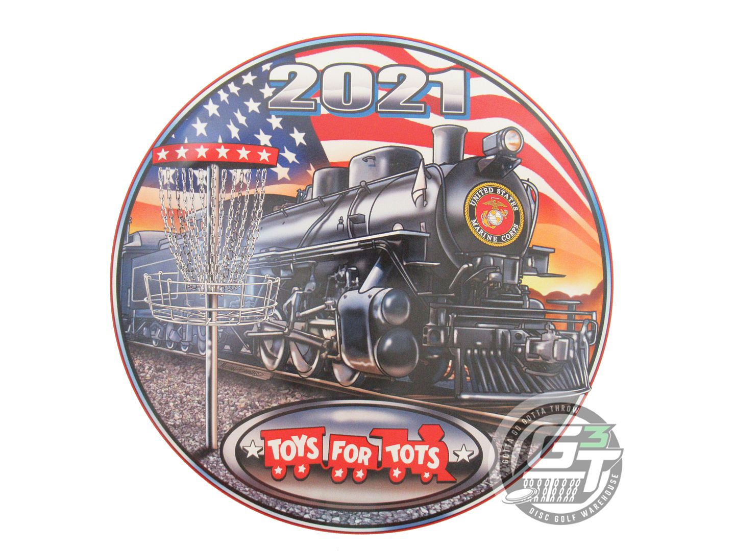 NOS Discraft SuperColor ESP Buzzz 173g TOYS FOR TOTS Midrange Golf Disc