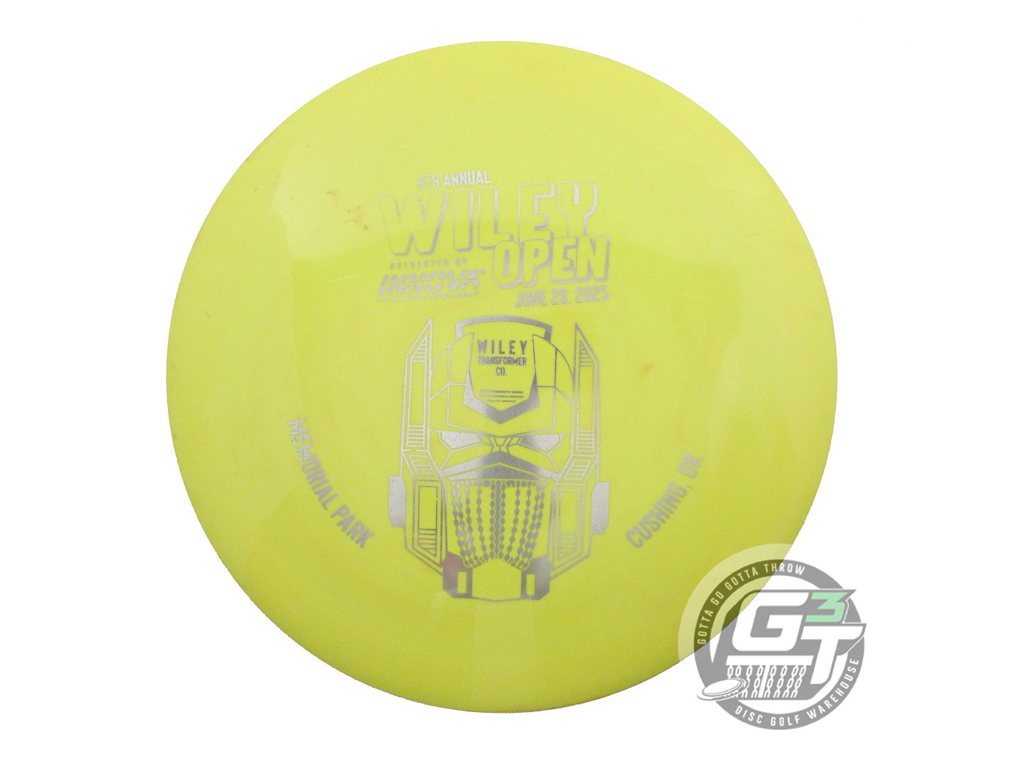 USED Innova Star Gorgon 172g Yellow Silver Foil Distance Driver Golf Disc