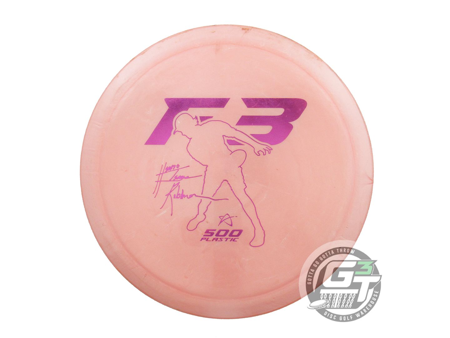 USED Prodigy Discs 500 F3 176g Peach Purple Foil Fairway Driver Golf Disc