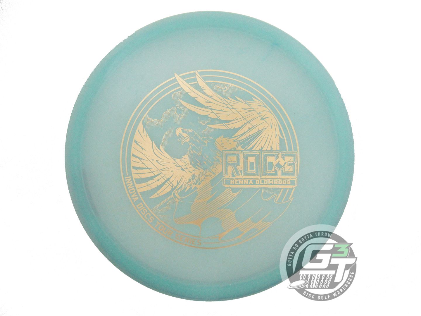 USED Innova [BLOMROOS] Champion Glow Roc3 180g Seafoam Gold Foil Midrange Disc